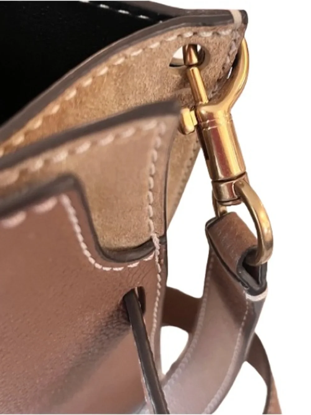TORY BURCH- Lee Radziwill Leather Double Bucket Bag. MINT CONDITION
